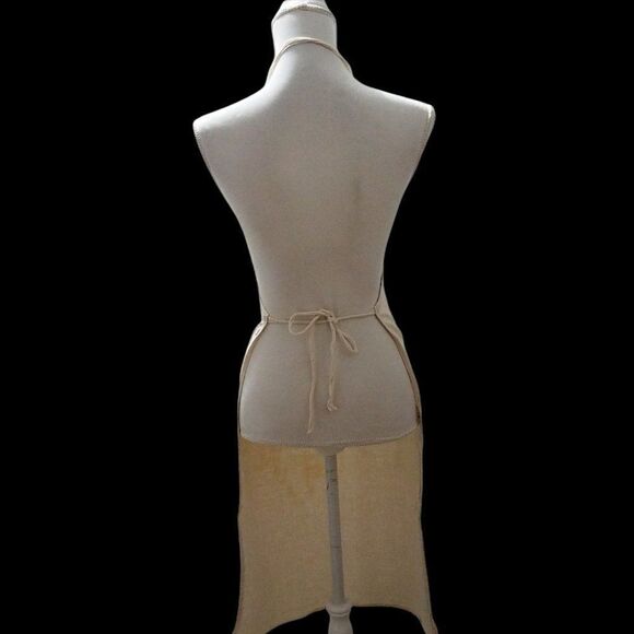 VINTAGE Wayne Feeds Full Apron Tie Back Barbeque Chef Cooking Farmhouse Farmcore - Picture 2 of 5